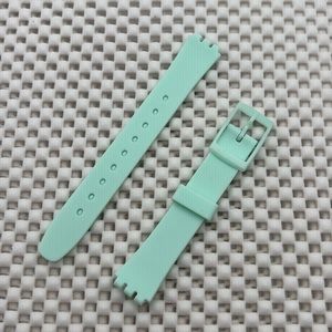 Light Aqua Green Watch Band (Strap only) - fits Swatch Lady model